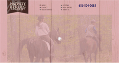 Desktop Screenshot of nativity-riding-academy.com