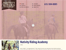 Tablet Screenshot of nativity-riding-academy.com